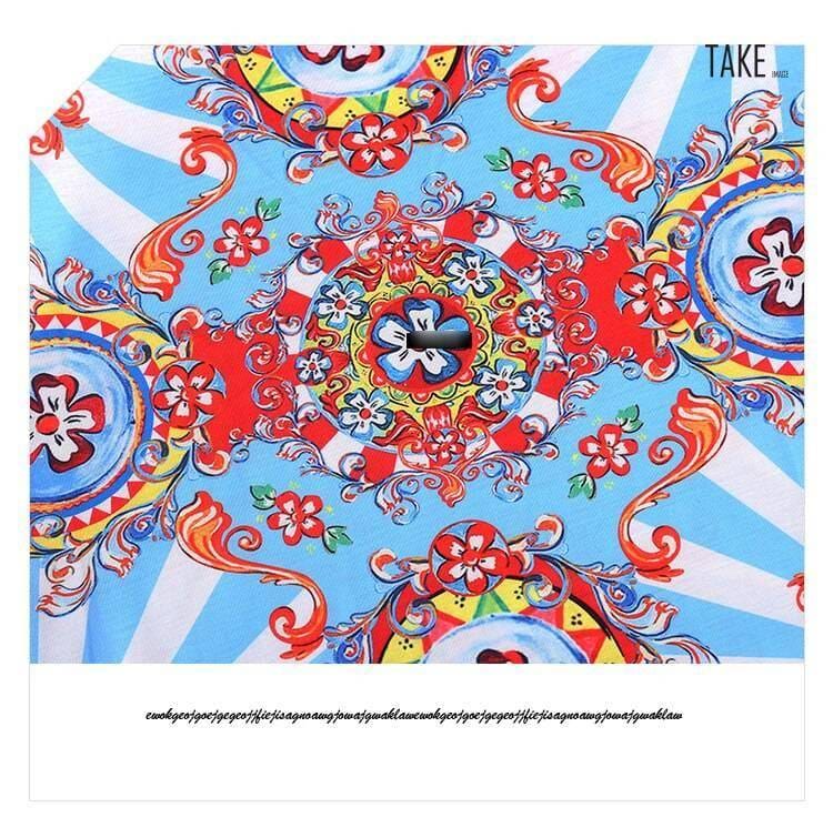 New Fashion Style Floral Printed Beach Dress Fashion Nova Clothing